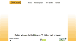 Desktop Screenshot of hallbloms.com